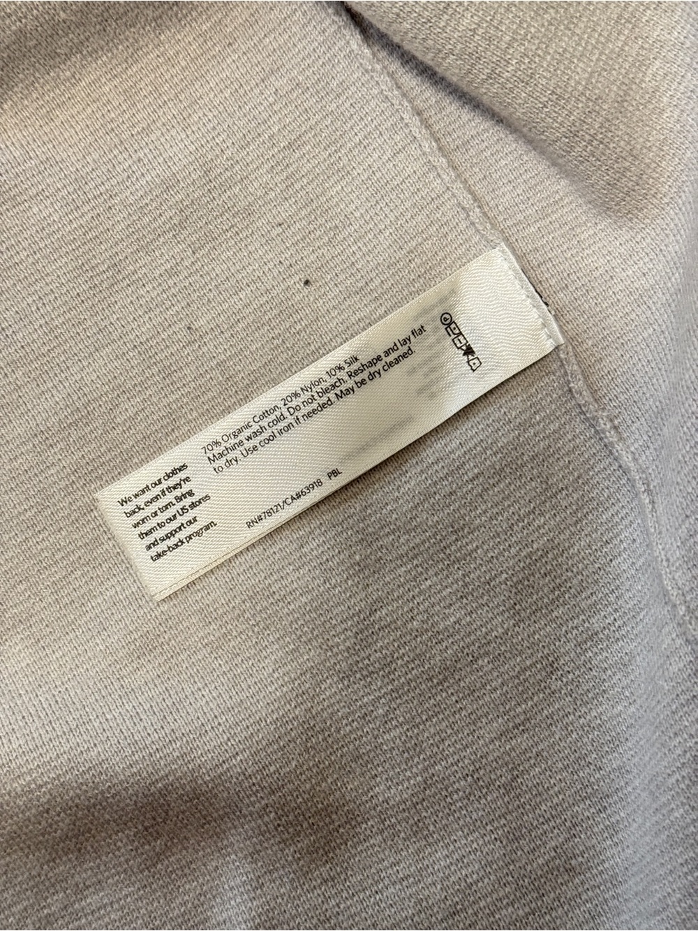Eileen Fischer Organic Cotton Long Cardigan - Picture 4 of 4